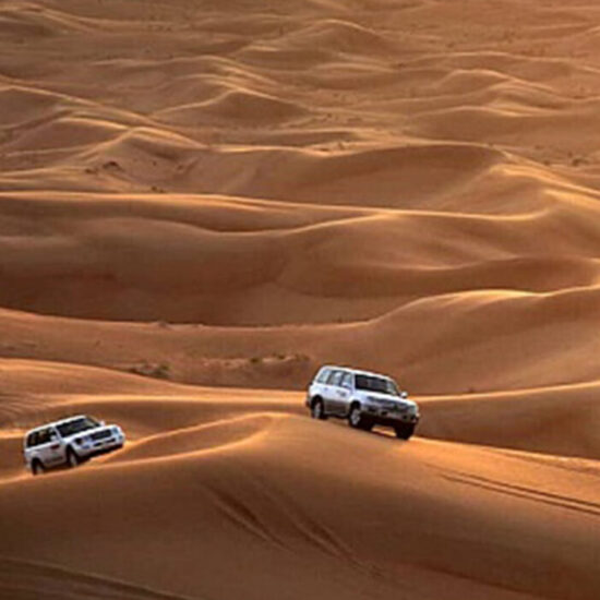 Car Drifting in Desert
