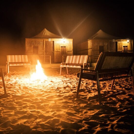 Bonfire in Dubai Desert